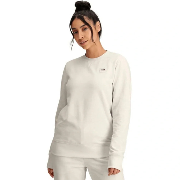 (L) The North Face Women Heritage Patch Crewneck Sweatshirt - Picture 1 of 2